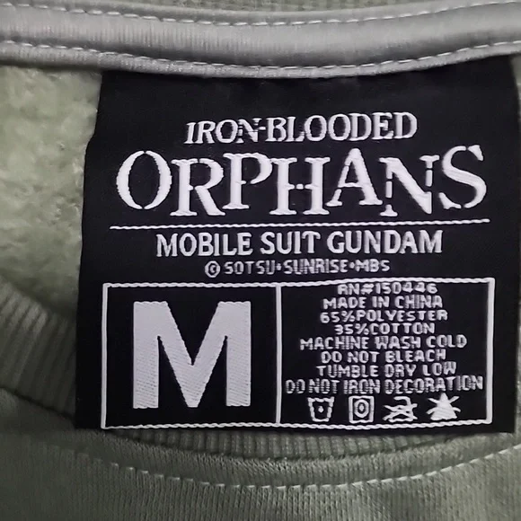 Lootwear exclusive Iron-Blooded Orphans forest green sweatshirt size medium - Picture 3 of 5
